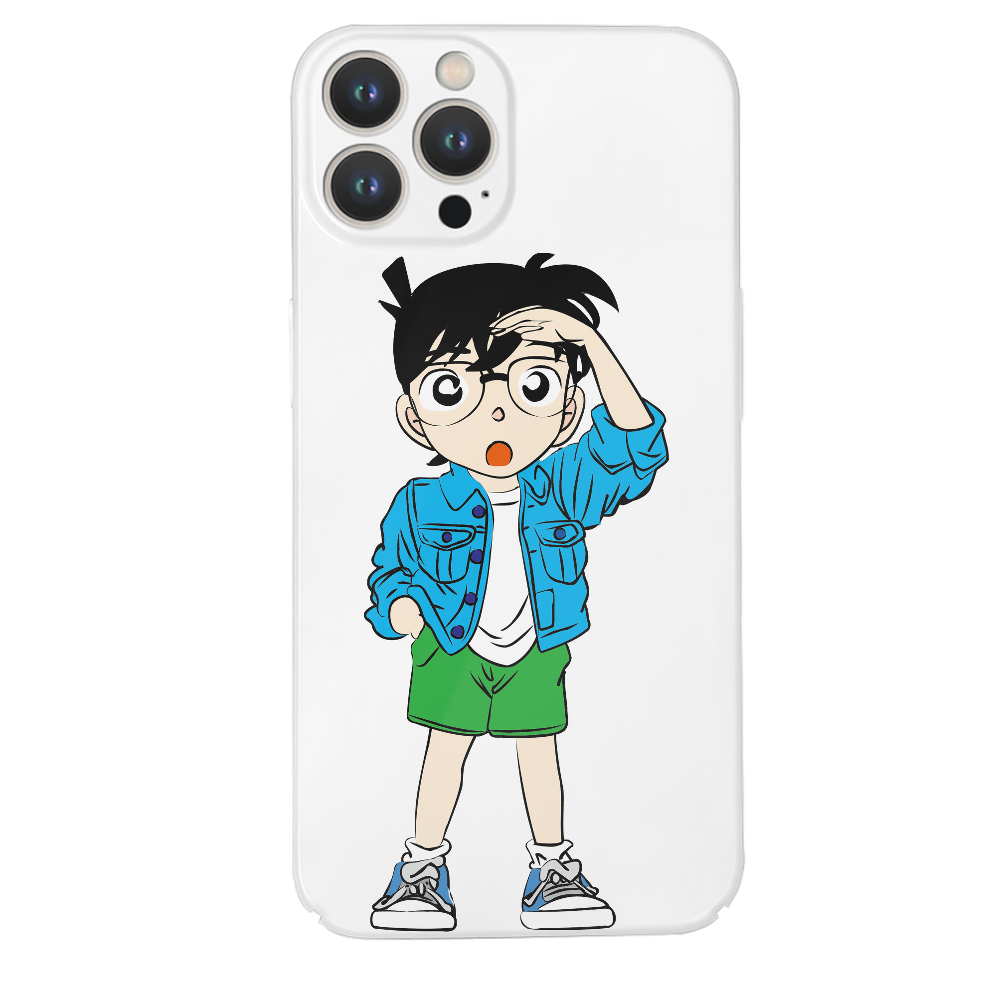 （画像用） 名探偵コナン 江戸川 コナン Detective Conan Conan Edogawa 【iPhone 14シリーズ対応】ハードケース